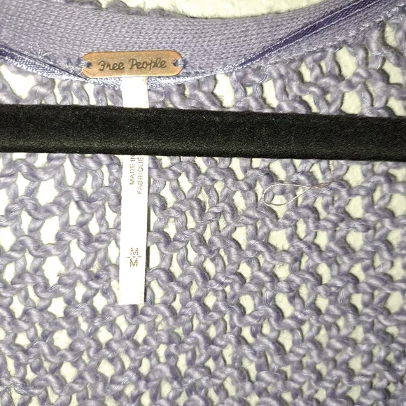 Free People Sunday Shore Lilac Color Pullover Open Knit Sweater - Picture 9 of 10